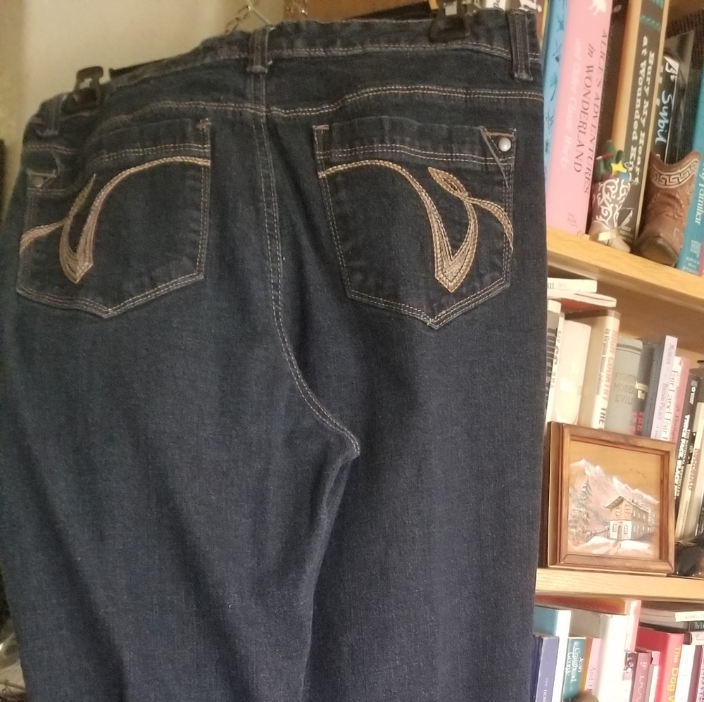 Jean's, straight legs, size 10 stretch, Gloria Vanderbilt